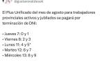 ANUNCIARON EL PAGO DEL PLUS UNIFICADO DE AGOSTO