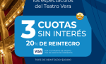 PROMOCIÓN ESPECIAL Clientes del Banco de Corrientes tendrán 20% de descuento y 3 cuotas sin interés en obras del Teatro Vera