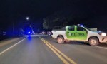 UN AUTOMÓVIL Y UNA MOTO CHOCARON SOBRE LA RUTA 12