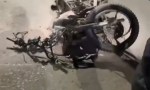IMPRESIONANTE CHOQUE DE UN MOTOCICLISTA EN CORRIENTES