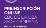 CBC de la UBA en Campana: el lunes comienza la inscripción online