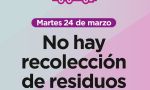 El martes 24 feriado nacional no habrá recolección de residuos 