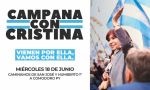 Campana se moviliza en defensa de Cristina, la democracia y la justicia social