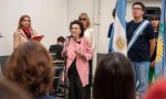 Elisa Abella acompañó el acto de imposición del nombre “Ezio Mollo” a la Escuela Secundaria N°16