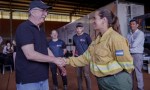  Passalacqua lanzó el Sistema de Alerta Temprana de incendios forestales en Apóstoles y entregó equipamiento clave