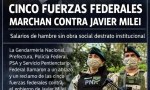 Cinco fuerzas federales marcharán contra el Gobierno por “salarios de hambre”