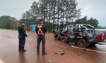  Fuerte impacto en la Ruta 14: una camioneta chocó contra un camión en Fracrán y hay dos heridos