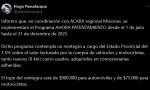 PASSALACQUA ANUNCIÓ EL PROGRAMA AHORA PATENTAMIENTO CON REINTEGROS PARA LA COMPRA DE VEHÍCULOS
