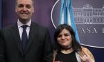 La candidata del Blend por el Frente Renovador, Victoria Cáceres, celebró el triunfo de Adorni