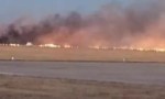 A pocos kilómetros de San Juan se estrelló un avión de la Fuerza Aérea y el piloto murió