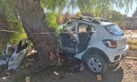 Violento accidente en Chimbas: una mujer fue hospitalizada tras chocar contra un árbol