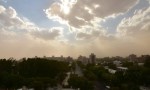 El viento sur hace bajar la temperatura en San Juan