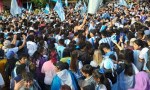 Operativo especial en la Plaza 25: la Policía se anticipa a posibles celebraciones de la Selección