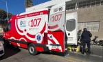 ​Choque entre una moto y un auto en Capital: un motociclista terminó en el hospital