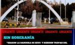 Isan bandera de EE.UU. EM LA VII base Aerea de Moreno